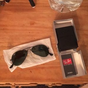 Aviators black foldable with case